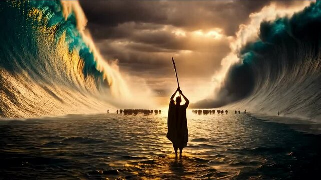 Divine Power Unleashed: Moses and the Parted Red Sea