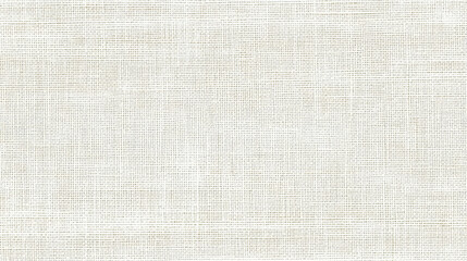 Fototapeta premium White and Beige Fine Woven Fabric Texture Seamless Pattern for Background