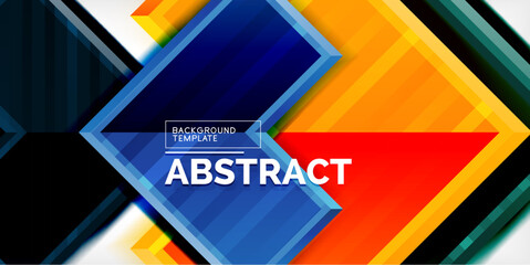 Arrow symbols created with 3d effects and line texture geometric abstract background