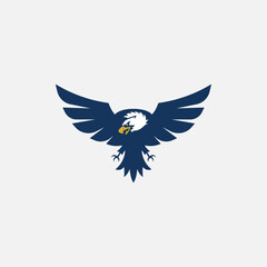 Minimalist Modern Eagle Logo Vector Illustration