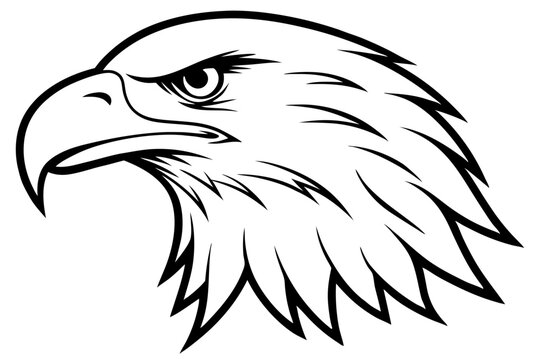 recommend clip art: eagle head vector silhouette, hawk head silhouette vector