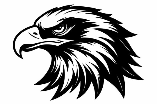 recommend clip art: eagle head vector silhouette, hawk head silhouette vector