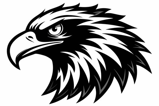 recommend clip art: eagle head vector silhouette, hawk head silhouette vector