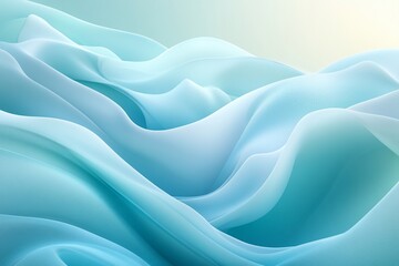 Obraz premium Abstract blue flowing fabric background.
