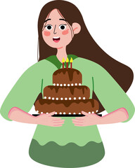 Woman surprise birthday party