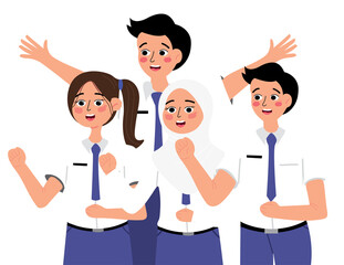 Group Discussion of Junior High School Students