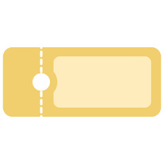 Yellow Ticket Vector