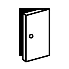 Slightly open door icon.