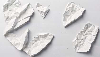 Naklejka premium Fragments de papier froissé