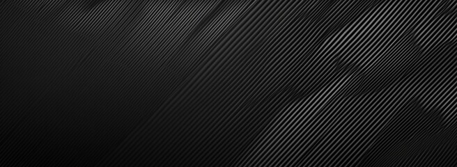 Black carbon fiber background with diagonal lines, minimalistic style, high-resolution design for seamless tiling in web design and graphic arts.