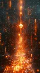 Naklejka premium Creation from Code, Digital Prototyping and 3D Printing