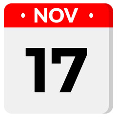 17 November Date Icon