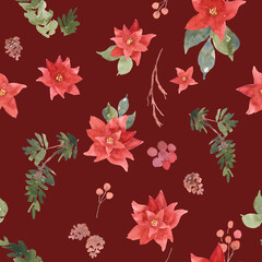 watercolor seamless pattern illustration for kids