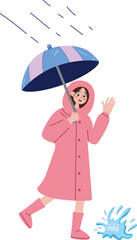 Fototapeta premium People with umbrella