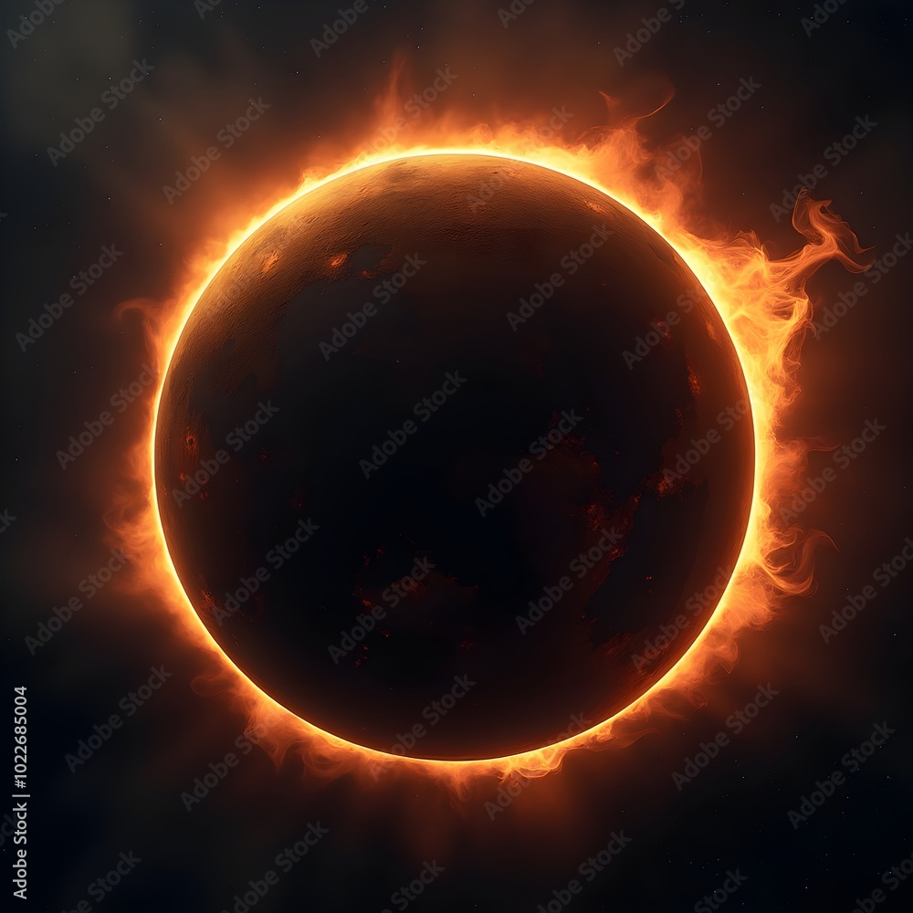 Wall mural eclipse