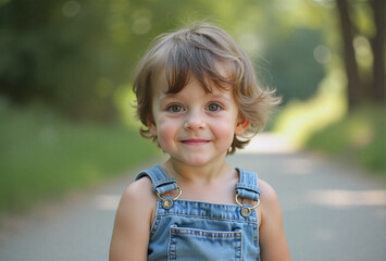 Little boy. Created with AI. High quality upscale and postproduction.