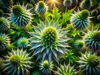 Aerial View of Crown of Thorns: Nature's Intricate Design and Symbolism