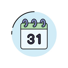 Halloween Reminder vector icon