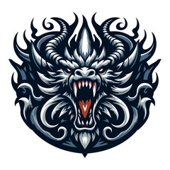 Dragon vector illustration.