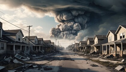 abandoned suburban post apocalypse