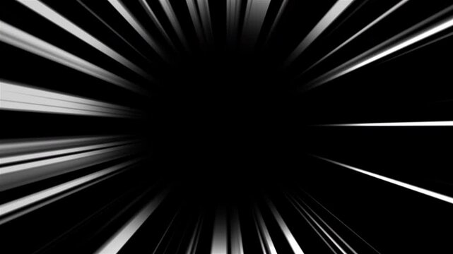 Anime style speed lines. Computer generated 3d render