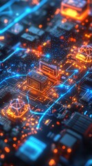 Fototapeta premium The Prototype Matrix, Digital Prototyping and 3D Printing