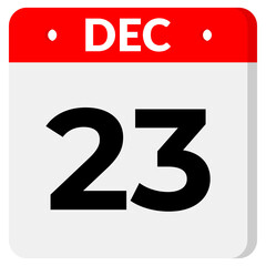 23 December Date Icon