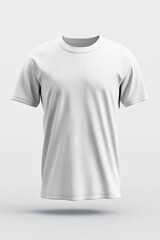 An image of a white t-shirt generated by AI