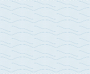 Seamless geometric pattern with waves