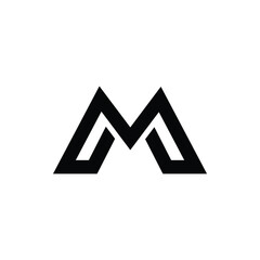 Modern and Minimalist Unique M Letter Logo Design Idea