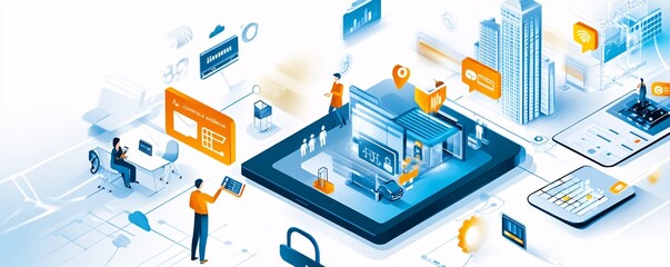 Obraz premium Smart City Technology.