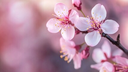 Fototapeta premium Delicate Pink Cherry Blossoms