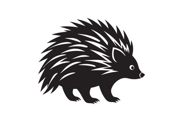 Porcupine  silhouette vector illustration, Porcupine  silhouette vector, Porcupine  silhouette 