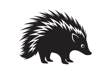 Porcupine  silhouette vector illustration, Porcupine  silhouette vector, Porcupine  silhouette 