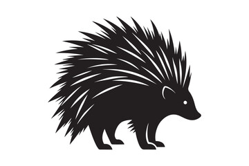 Porcupine  silhouette vector illustration, Porcupine  silhouette vector, Porcupine  silhouette 