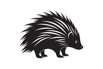Porcupine  silhouette vector illustration, Porcupine  silhouette vector, Porcupine  silhouette 