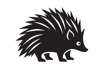 Porcupine  silhouette vector illustration, Porcupine  silhouette vector, Porcupine  silhouette 