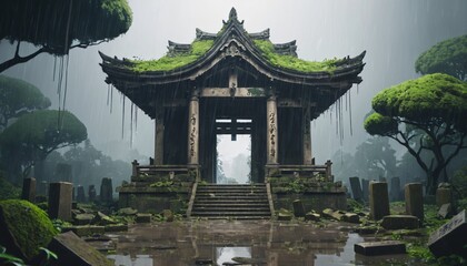 Anime Abandoned Shrine