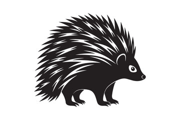 Porcupine  silhouette vector illustration, Porcupine  silhouette vector, Porcupine  silhouette 