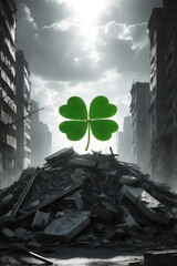 Trashy cluttered grungy style.