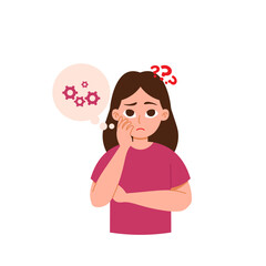 Hypothyroidism Symptoms Illustration Memory Problems