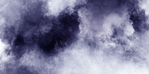 Abstract white and blue isolated cloud cumulus clouds. Gray aquarelle painted realistic fog or mist smoky textured canvas design. White and ash messy wall stucco texture background.	

