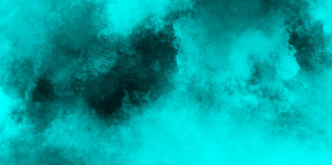 abstract cloud and vapor texture background. Black and blue smoke aquarelle smudge illustration smooth grungy smokey light pastel colors ink glow. Teal color powder explosion .	