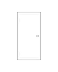 door isolated on white background