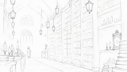 Anime Library interior