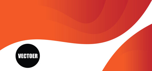 Orange wave abstract background. Blue banner background. Vector abstract graphic design.