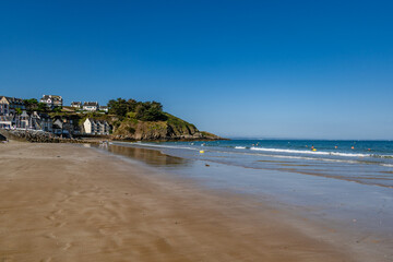 Pleneuf val andre beach, Armor Coast, Brittany in France