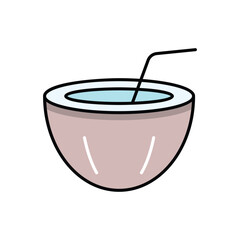 Coconut Drink vector icon