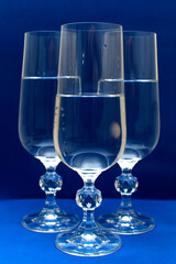 Still life with a glasses with water