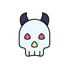 Devil Skull vector icon